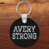 Avery strong squad family reunion last name team  キーホルダー (正面)