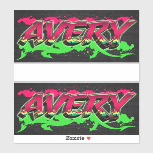Avery Vorname Name Graffiti Aufkleber Sticker シール (シート)