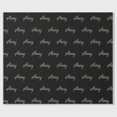Avery white gold Handwriting Geschenkpapier ラッピングペーパー (フラット)