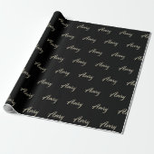 Avery white gold Handwriting Geschenkpapier ラッピングペーパー (アンロールド)