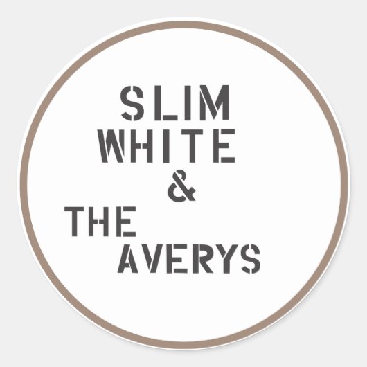 Averysシール（6枚） ラウンドシール (正面)