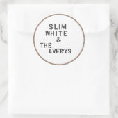 Averysシール（6枚） ラウンドシール (バッグ)