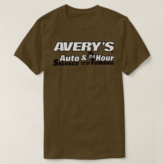 Averys Auto Salvage 24時間牽引 Tシャツ (デザイン正面)