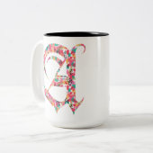 AVESTRAVA -A-カラフルのブラシストローク ツートーンマグカップ (正面左)