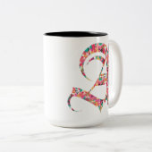 AVESTRAVA -A-カラフルのブラシストローク ツートーンマグカップ (正面右)