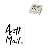 「Avett Mail」ゴム印、セスインスパイア ラバースタンプ (押印)