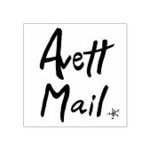 「Avett Mail」ゴム印、セスインスパイア ラバースタンプ (インプリント)