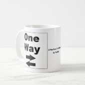 AVFTMのロゴのコップ コーヒーマグカップ (正面左)