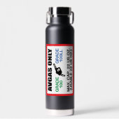 AVGAS / 100LL燃料のみ ウォーターボトル (正面)