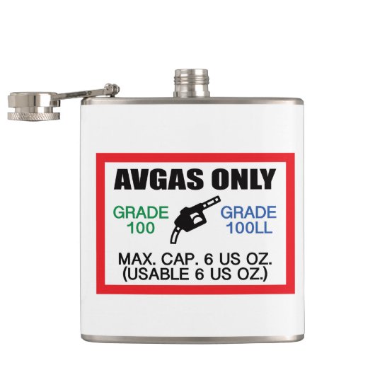 AVGAS / 100LL燃料のみ フラスク (オープン)