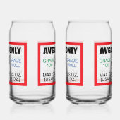 AVGAS / 100LL燃料専用飲み物用品セット ガラス缶 (左)