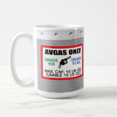 AVGAS/100LL燃料専用 コーヒーマグカップ (左)