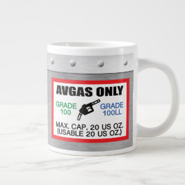 AVGAS/100LL燃料専用 ジャンボコーヒーマグカップ