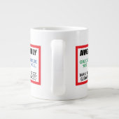 AVGAS/100LL燃料専用 ジャンボコーヒーマグカップ (裏面)