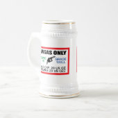 AVGAS / 100LL燃料専用 ビールジョッキ (正面左)
