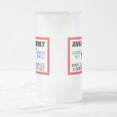 AVGAS / 100LL燃料専用 フロストグラスビールジョッキ (中央)