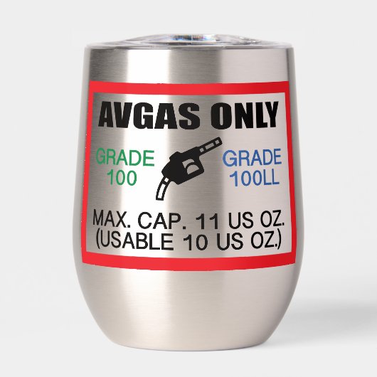 AVGAS / 100LL fuel only (正面)