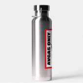 AVGAS / 100LL fuel only ウォーターボトル (右面)