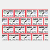 AVGAS / 100LL fuel only ラッピングペーパーシート (正面3)