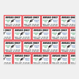 AVGAS / 100LL fuel only ラッピングペーパーシート