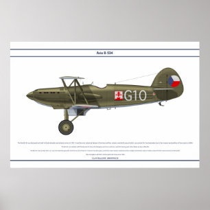 Avia B-534チェコ5 ポスター