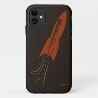 aviate.によるレトロの赤いロケットのiPhone 5の箱 iPhone 11 ケース