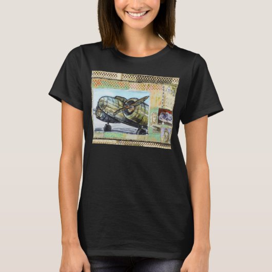 Aviation 8 Bella+Canvas リラックス Fit、V-Neck Tシャツ (正面)