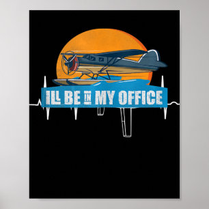 Aviation Apparel Be Officeおもしろいパイロットギフト ポスター