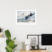Aviation Artポスター「F4U Corsair」 ポスター (ホームオフィス)