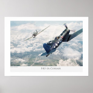 Aviation Artポスター「F4U Corsair」 ポスター