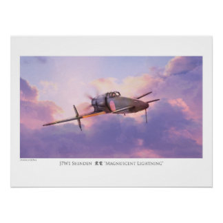 Aviation Artポスター「J7W1新田震電」 ポスター