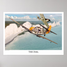 Aviation Artポスター"Messerschmitt Bf 109"