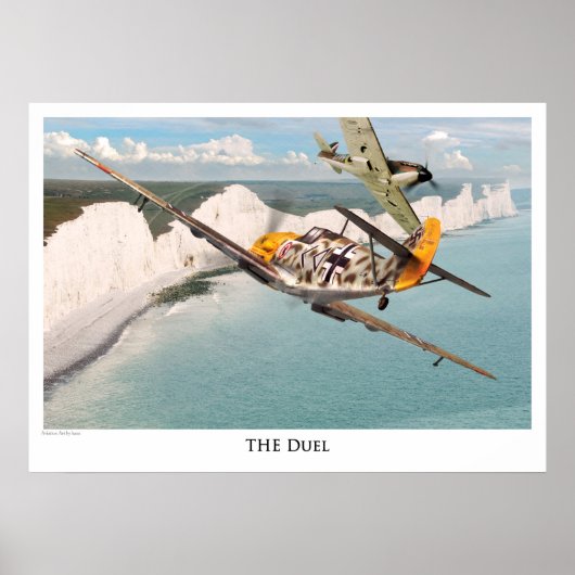 Aviation Artポスター"Messerschmitt Bf 109" ポスター (正面)