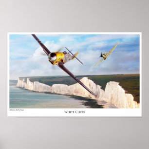 Aviation Artポスター"Messerschmitt Bf 109" ポスター