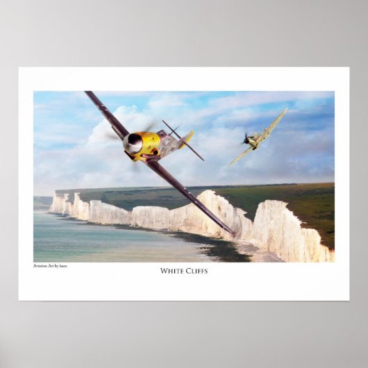 Aviation Artポスター"Messerschmitt Bf 109" ポスター (正面)