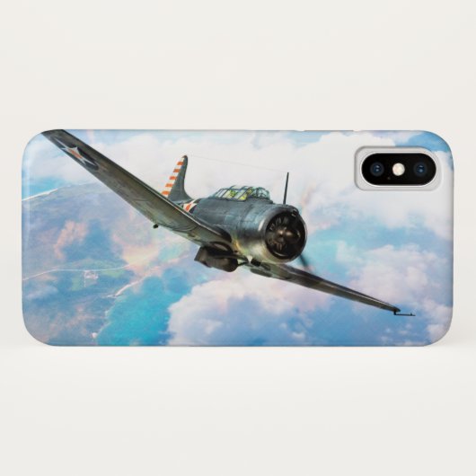 Aviation Art Device Cass  "SBD Dauntless" Case-Mate iPhoneケース (裏面(横))