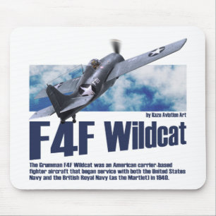 Aviation Art Mousepad "F4F Wildcat " マウスパッド