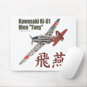 Aviation Art Mousepad "Kawasaki Ki-61　Tony" マウスパッド (マウス)