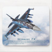 Aviation Art Mousepad "Mitsubishi F-2" マウスパッド (正面)