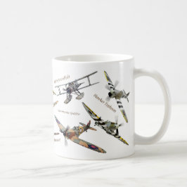 Aviation Art mug "A British fighters" コーヒーマグカップ