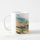 Aviation Art mug "Dewoitine D.520" コーヒーマグカップ (左)