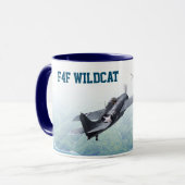 Aviation Art Mug "F4F Wildcat" マグカップ (正面左)