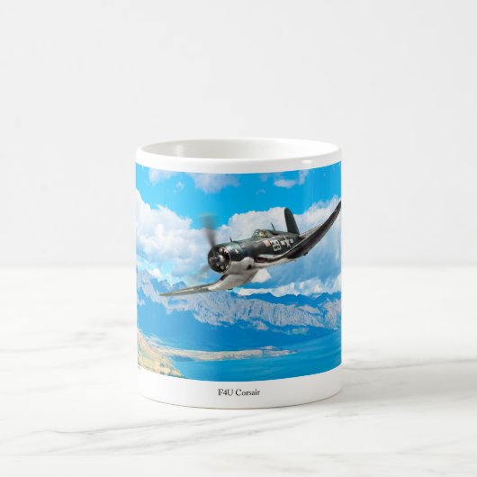 Aviation Art mug "F4U Corsair" コーヒーマグカップ (中央)