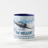 Aviation Art Mug "F6F Hellcat" マグカップ (中央)