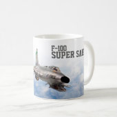 Aviation Art Mug "F-100 Super Sabre" コーヒーマグカップ (正面右)