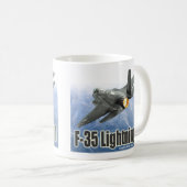 Aviation Art Mug "F-35 Lightning II" コーヒーマグカップ (正面右)
