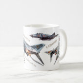 Aviation Art Mug "F-4 Phantom" コーヒーマグカップ (正面右)