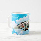 Aviation Art Mug "F-4 Phantom II" コーヒーマグカップ (正面左)