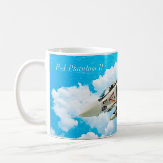 Aviation Art Mug "F-4 Phantom II" コーヒーマグカップ (左)