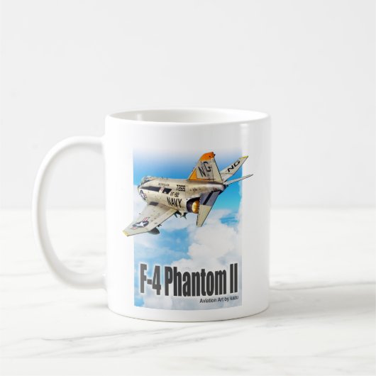 Aviation Art Mug "F-4 Phantom II" コーヒーマグカップ (左)